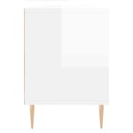 vidaXL Meuble TV blanc brillant 150x30x44 5 cm bois d'ingénierie