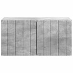 vidaXL Meuble TV mural 59 5 x 31 x 30 cm Gris béton Bois d'ingénierie