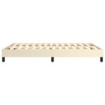 vidaXL Cadre de lit sans matelas crème 140x200 cm similicuir