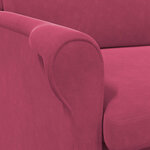 vidaXL fauteuil Rouge bordeaux 76 x 94 x 102 cm Velours