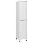 vidaXL Armoire à casiers Gris Clair 38x40x180 cm Acier