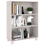 vidaXL Bibliothèque HAMAR Blanc 85x35x112 cm Bois de pin massif