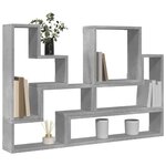 vidaXL Étagère murale gris béton 96x12x64 cm bois d'ingénierie