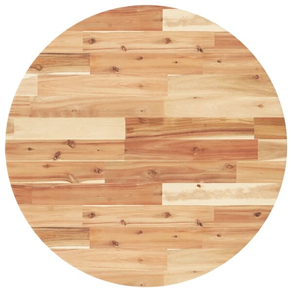 vidaXL Dessus de table rond Ø70x2 cm bois massif d'acacia