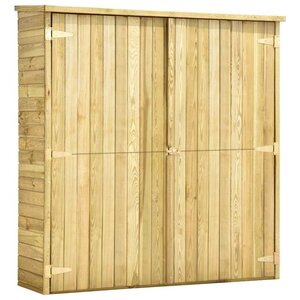 vidaXL Abri à outils de jardin 163x50x171 cm Pinède imprégnée