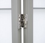 Paravent Shoji gris 5 panneaux en bois  Séparateur de pièce pliable