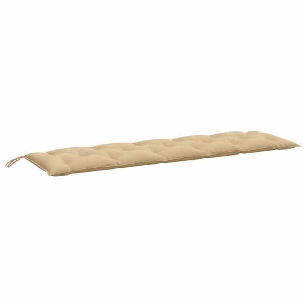 vidaXL Coussin de banc de jardin beige mélangé 180x50x7 cm tissu