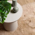 vidaXL Tapis Shaggy à poils longs NAVARRA beige 60x100 cm polyester