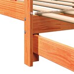 vidaXL Lit de jour avec tiroir Brun cire 203 5 x 184 x 66 cm