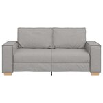 vidaXL Canapé 2 places Gris nuage 140 cm Tissu