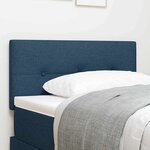 vidaXL Tête de lit LED bleue de 90 cm avec capitons en tissu