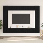 vidaXL Ensemble meuble TV 10 Pièces Chêne noir Moyen 30 5 x 30 x 90 cm