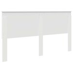 vidaXL Tête de lit Blanc 200 cm Bois d'ingénierie