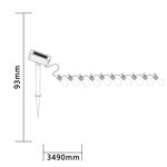 Luxform guirlande lumineuse solaire 10 led alicante transparent