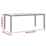 vidaXL Ensemble de bistro de jardin 7 Pièces coussins marron poly rotin