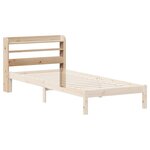 vidaXL Tête de lit avec étagères 100 cm bois massif de pin