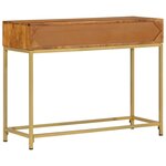 vidaXL Table console 100x35x76 cm Bois d'acacia massif