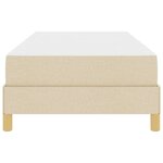 vidaXL Lit à ressorts avec matelas Crème 80 x 200 cm tissu