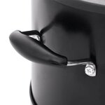 vidaXL Poêle à bois de camping Noir 36x26x22 5 cm Métal