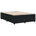 vidaXL Cadre de lit sans matelas noir 140x190 cm velours