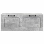 vidaXL Meuble TV mural Gris béton 78 5 x 31 x 30 cm Bois d'ingénierie