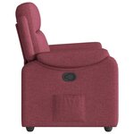 vidaXL Fauteuil inclinable Rouge bordeaux Tissu