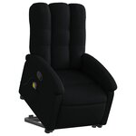 vidaXL Fauteuil de massage inclinable Noir Tissu