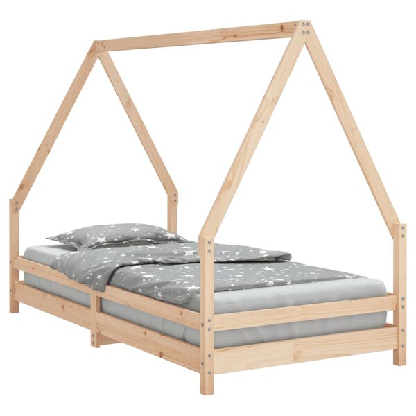 vidaXL Cadre de lit pour enfant 90x190 cm Bois de pin massif