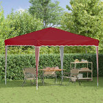 vidaXL Tente de fête pop-up 288 x 288 x 245 cm Bordeaux Tissu Oxford