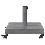 vidaXL Socles de parasol d'extérieur Bois foncé 45 x 45 x 32 cm