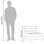 vidaXL Canapé palette de milieu de jardin bois de pin imprégné