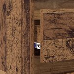 vidaXL Tables de chevet 2 Pièces vieux bois 40x35x62 5 cm bois ingénierie