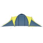 vidaXL Tente de camping pour 6 personnes bleu et jaune