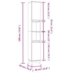 vidaXL Ensemble d'armoires de salle de bain 3 Pièces chêne marron