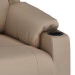 Vidaxl fauteuil inclinable cappuccino similicuir