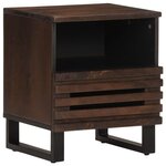 vidaXL Tables de chevet 2 Pièces 40x34x46 cm bois de manguier massif