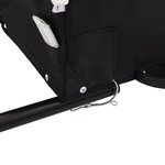 vidaXL Remorque de vélo noir et orange 45 kg fer