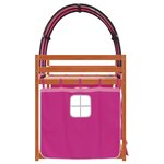 vidaXL Lit superposé sans matelas rose 80x200 cm bois de pin massif