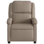 vidaXL Fauteuil de massage inclinable électrique cappuccino similicuir
