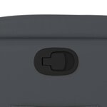 vidaXL Fauteuil inclinable en similicuir gris