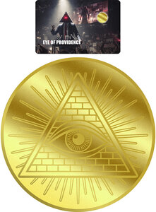 Monnaie EYE OF PROVIDENCE 1/1000 Oz Or 12$ Liberia 2026