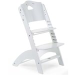 CHILDHOME Chaise haute bébé 2 en 1 Lambda 3 Blanc