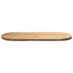 vidaXL Dessus de table 140x60x4 cm bois de chêne massif ovale
