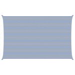 vidaXL Voile d'ombre Bleu et Blanc 5 x 8 m 100   polyester Oxford