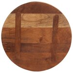 vidaXL Dessus de table Ø 40x3 8 cm rond bois massif de récupération