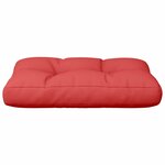 vidaXL Coussin de palette rouge 50x40x12 cm tissu