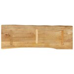 vidaXL Dessus de table 120x40x3 8 cm bord vivant bois massif manguier