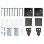 vidaXL Store de Fenêtre avec des rideaux Manuel Gris foncé Aluminium