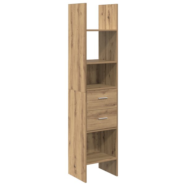vidaXL Bibliothèque chêne artisanal 40 x 35 x 180 cm Bois d'ingénierie
