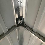 vidaXL Abri de jardin avec toit prolongé anthracite 277x107x181 cm